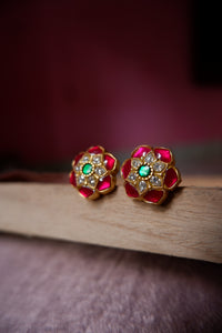 Sunchaya Ruby Red Studs