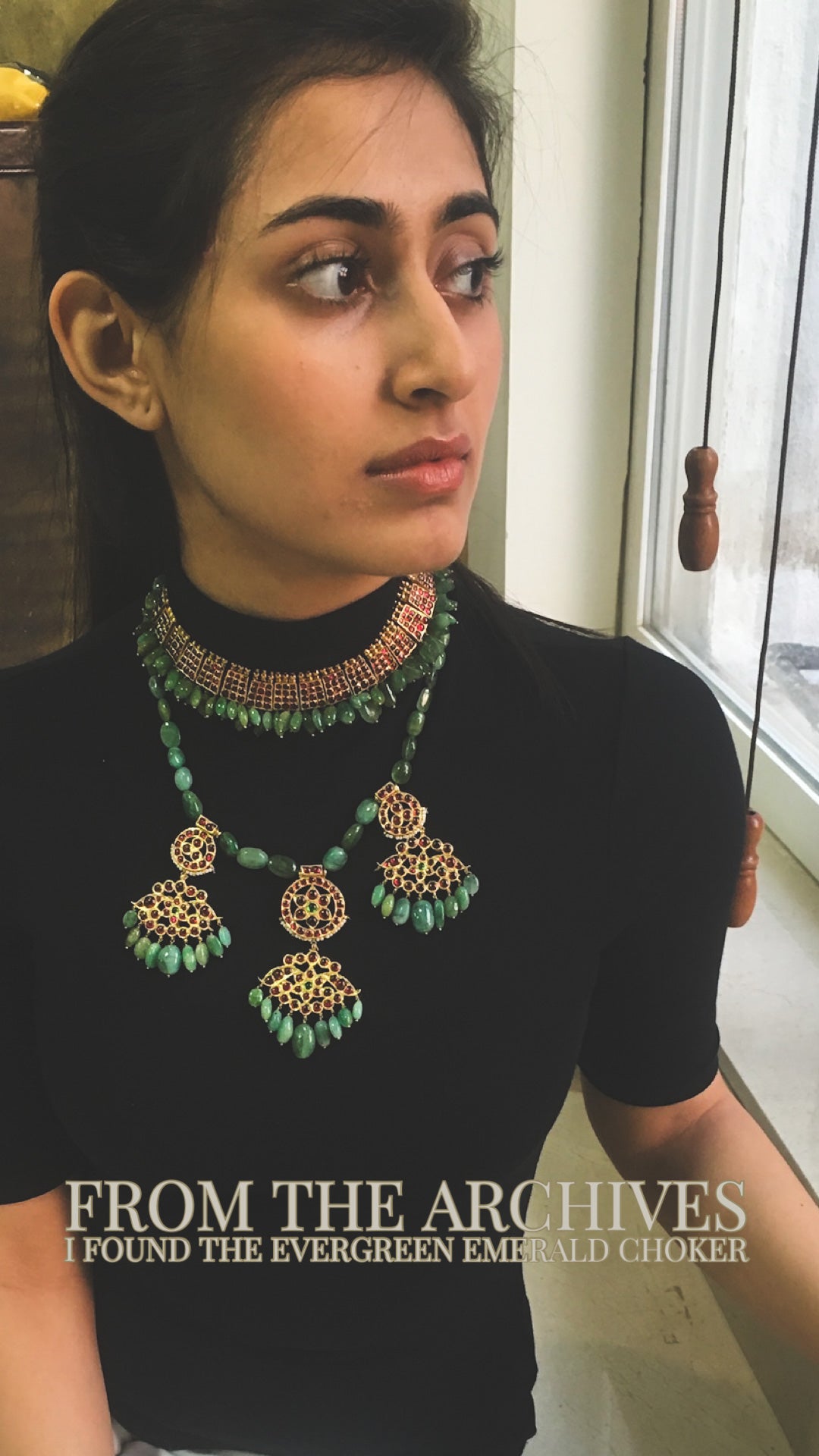 Neha Dhupia In Emerald Collar